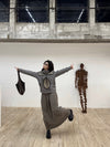Daniel Andresen Knit Skirt Collection Handmade in Belgium DA-CARDINAL-SHA Virgin wool Sand PDA7 1